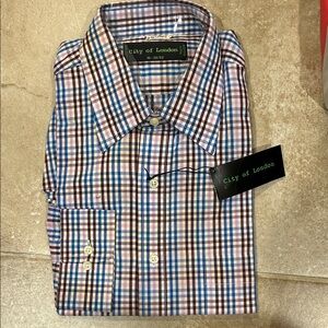 City of London Men's Multicolor Plaid Shirt